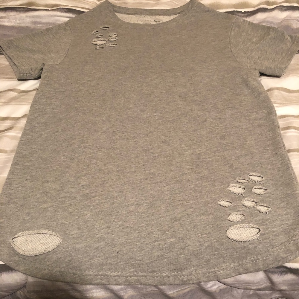Alphalete distressed short-sleeve